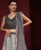 Fancy Heavy Organza Fabric with Elegant Real Mirror & Codding work Lehenga